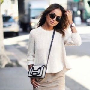 Madewell swing crop sweater